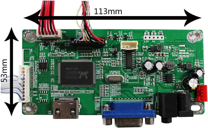 VSDISPLAY VGA Controller Board eDP for 27" 2560x1440 2K LM270WQ1-SDE3 36 pin WLED LCD Screen - Image 4
